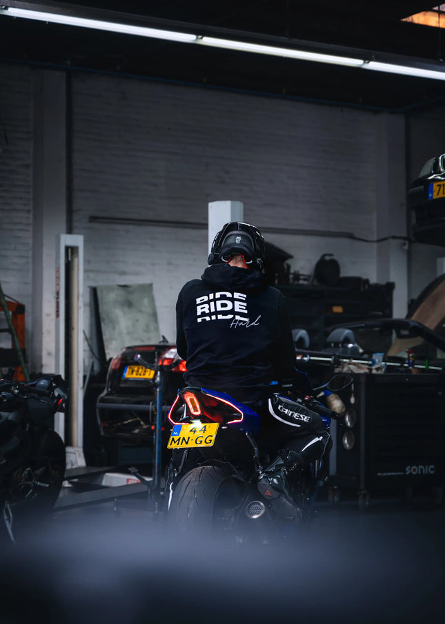Ride hard hoodie