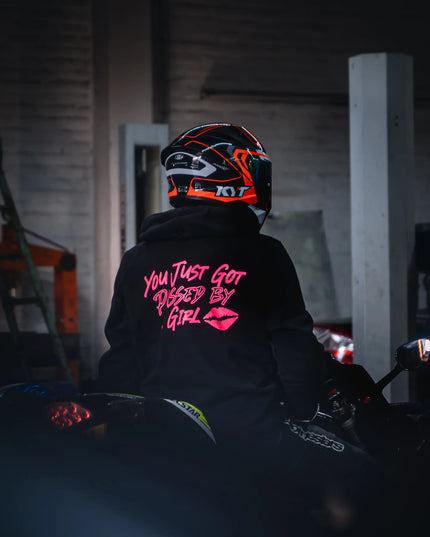 You just got passed by a girl hoodie