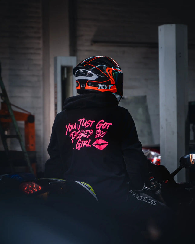 You just got passed by a girl hoodie