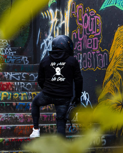 No face No case hoodie