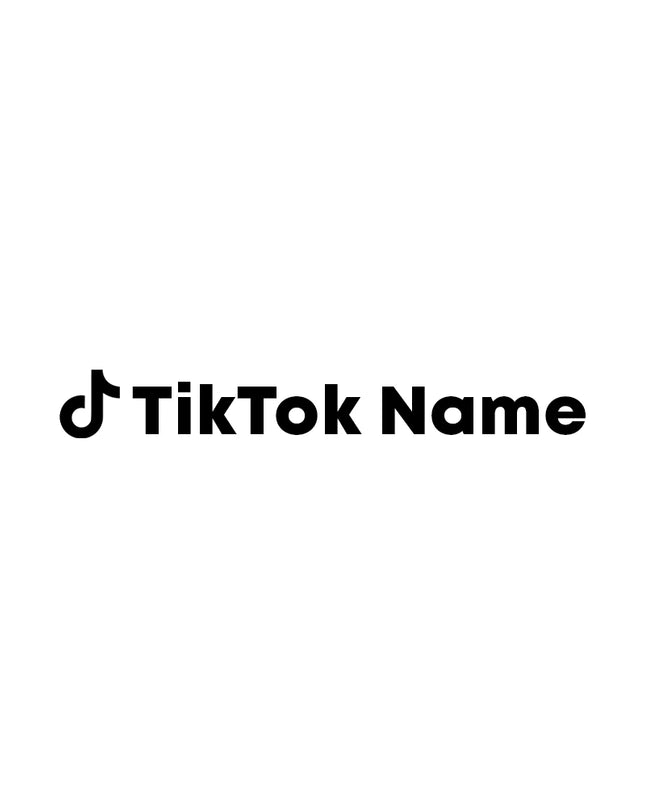 TikTok name sticker