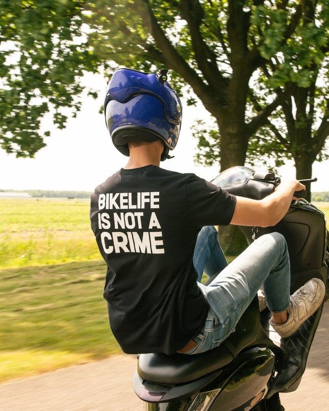 Bikelife is not a crime T-shirt +Instagram name